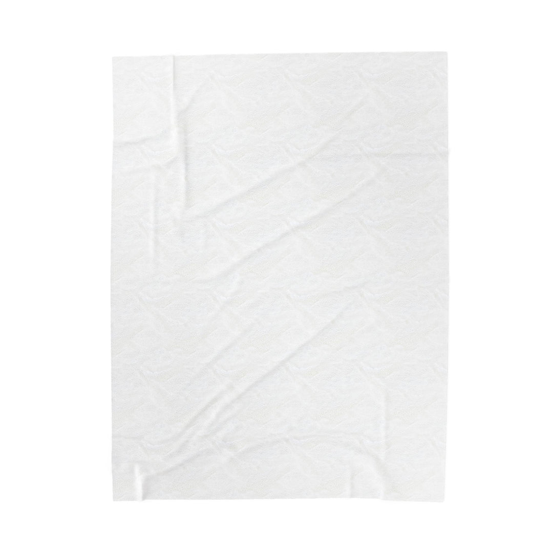 Mother-in-Law Acrostic Poem Velveteen Plush Blanket - Transparent Flowers