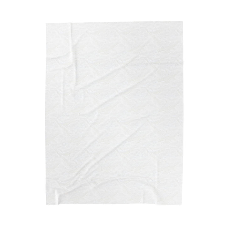 Mother-in-Law Acrostic Poem Velveteen Plush Blanket - Transparent Flowers
