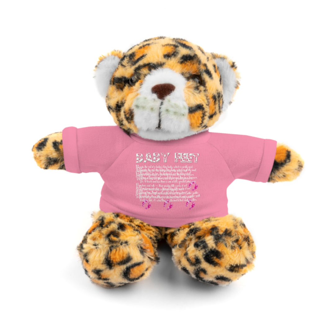Baby Feet Acrostic Poem Stuffed Animals with Tee - Pink Camo