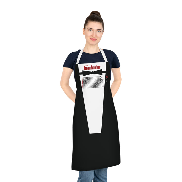 Chef Apron with Acrostic Poem Spelling out "Grandmother"