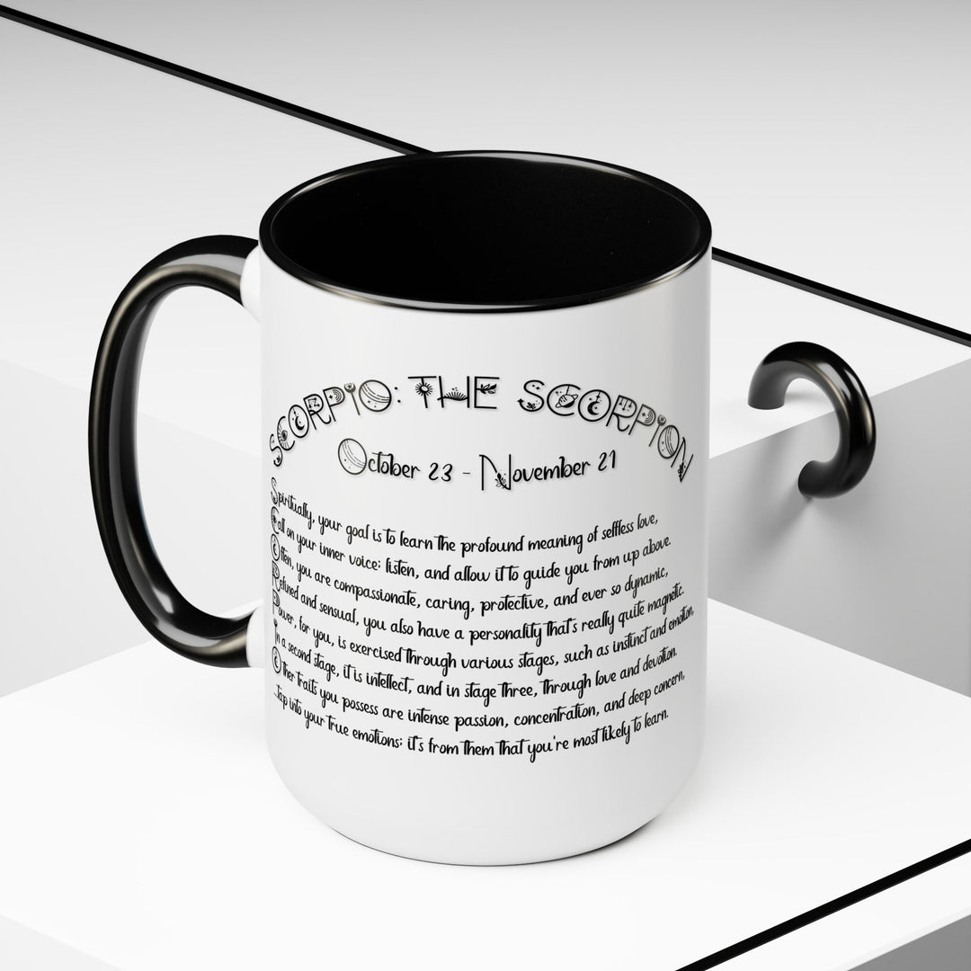 Scorpio Two-Tone Coffee Mugs - 15oz