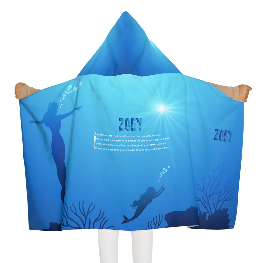 "Namesakes" Youth Hooded Towel - Mermaids