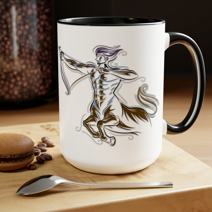 Written in the Stars Two-Tone Coffee Mugs - 15oz - Sagittarius