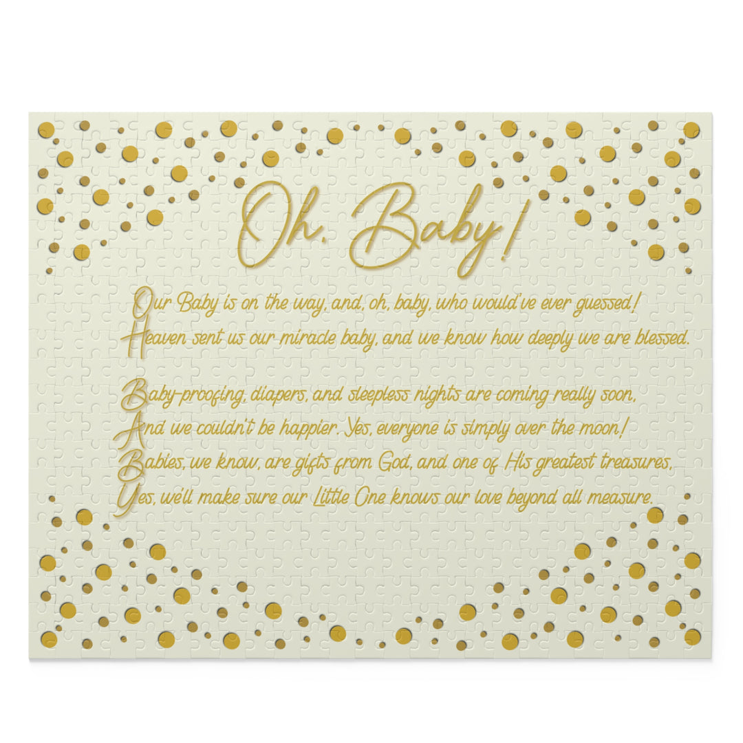Oh, Baby! Acrostic Poem - No Personalization