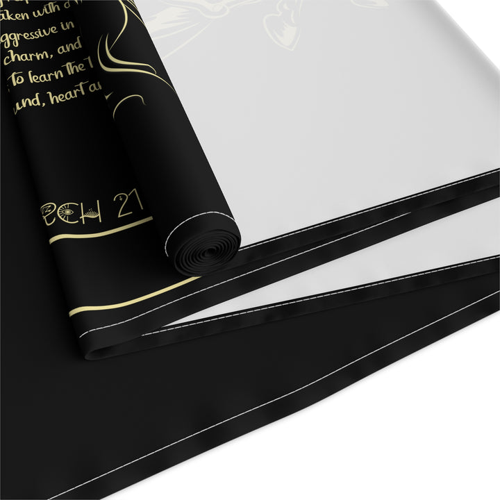 Aries Acrostic Poem Table Runner