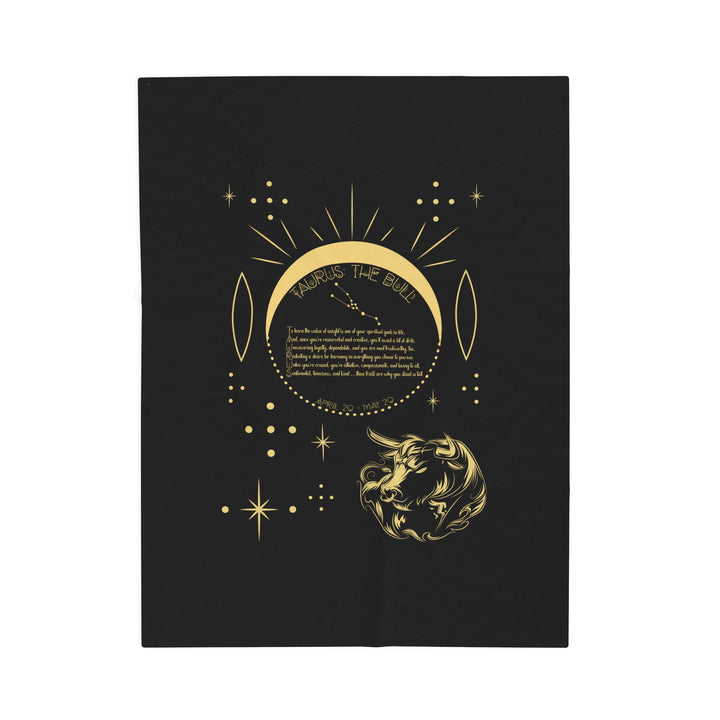 Taurus Acrostic Poem Velveteen Blanket