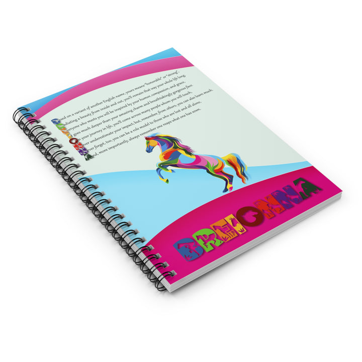 Namesakes Spiral Notebook - Horse Design