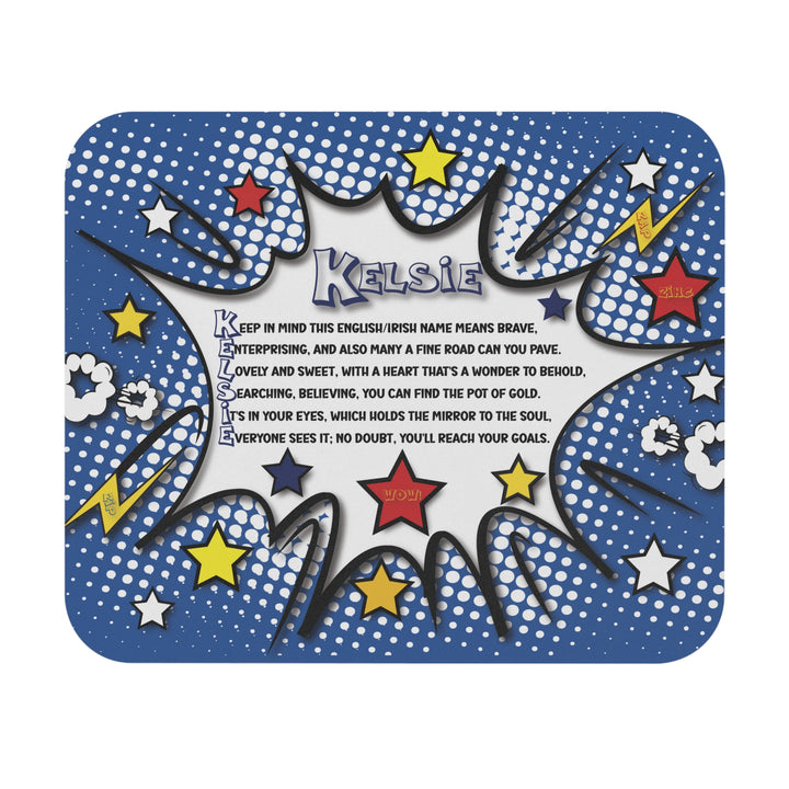 Namesakes Acrostic Poem Mouse Pad - Comic Style 2