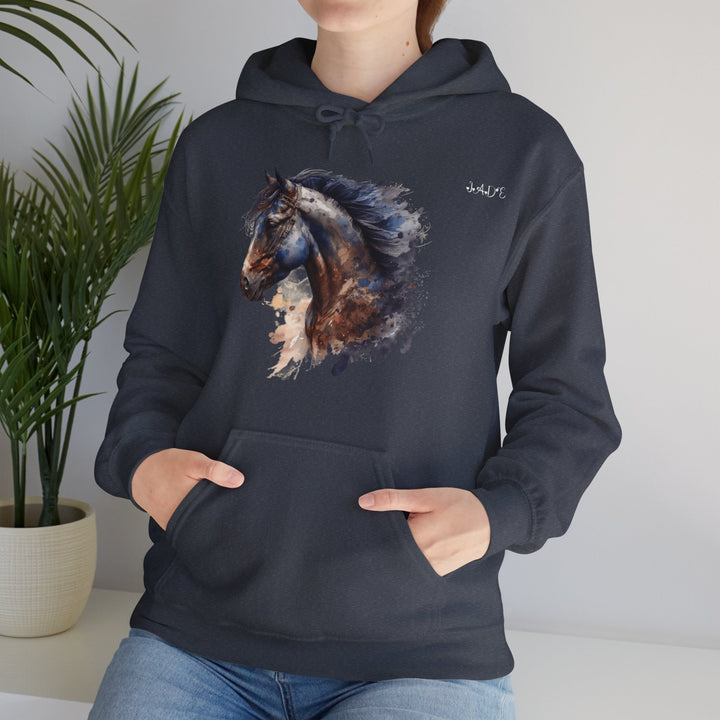 Namesakes, Personalized Acrostic Name Hoodie with Horse Graphic