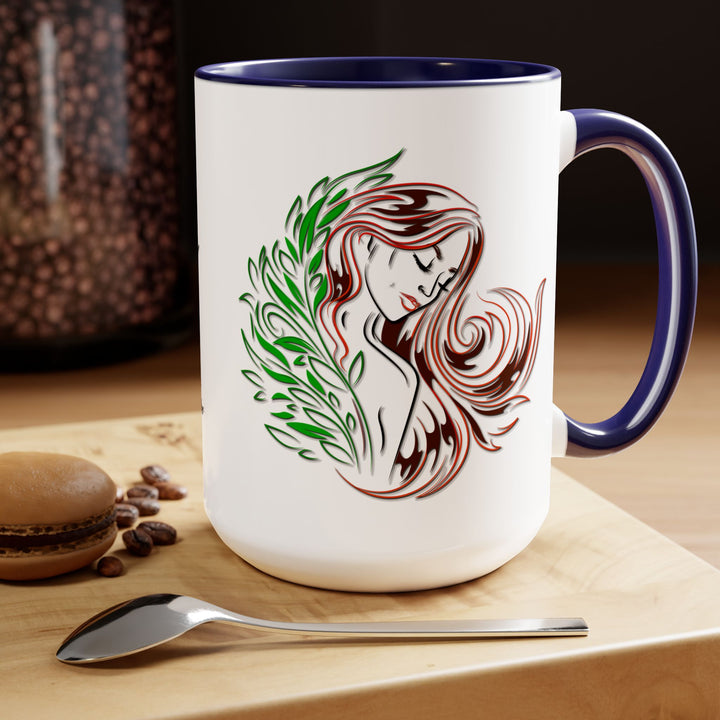 Virgo Acrostic Poem Two-Tone Coffee Mugs - 15oz