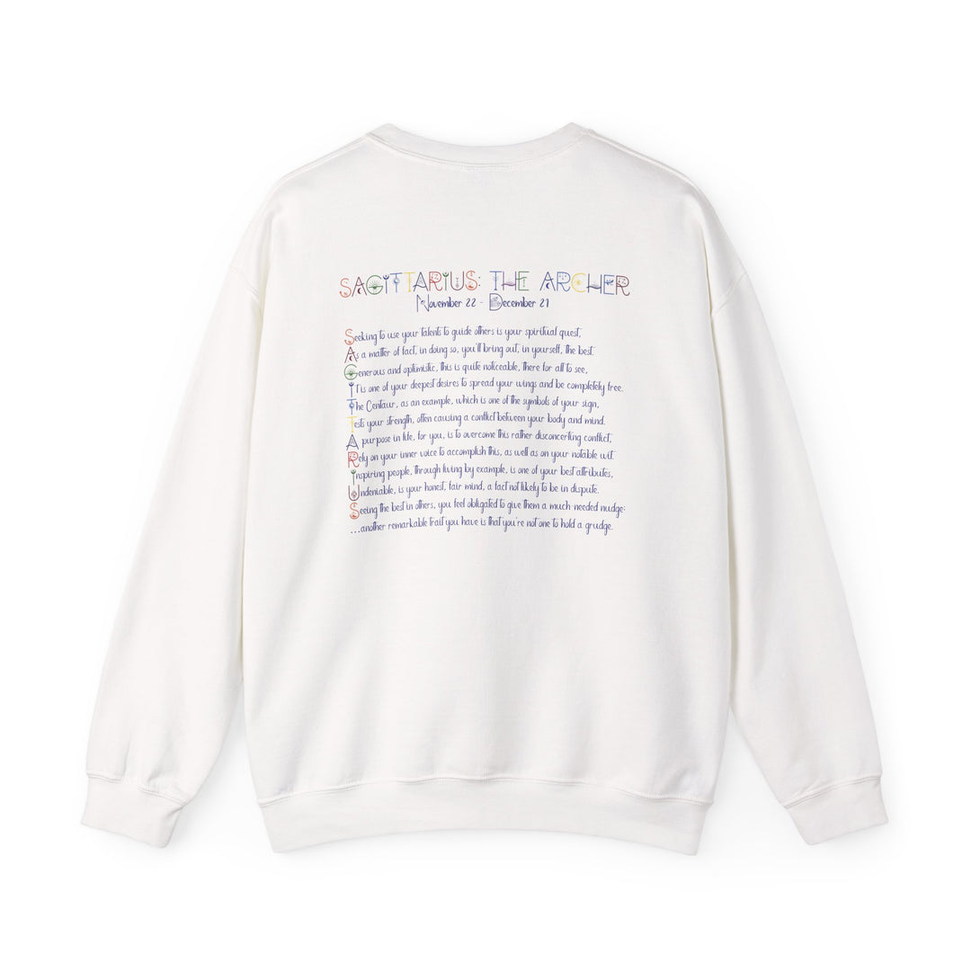 Sagittarius Acrostic Poem Astrology Sweatshirt - Unisex