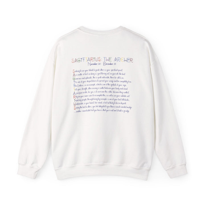 Sagittarius Acrostic Poem Astrology Sweatshirt - Unisex