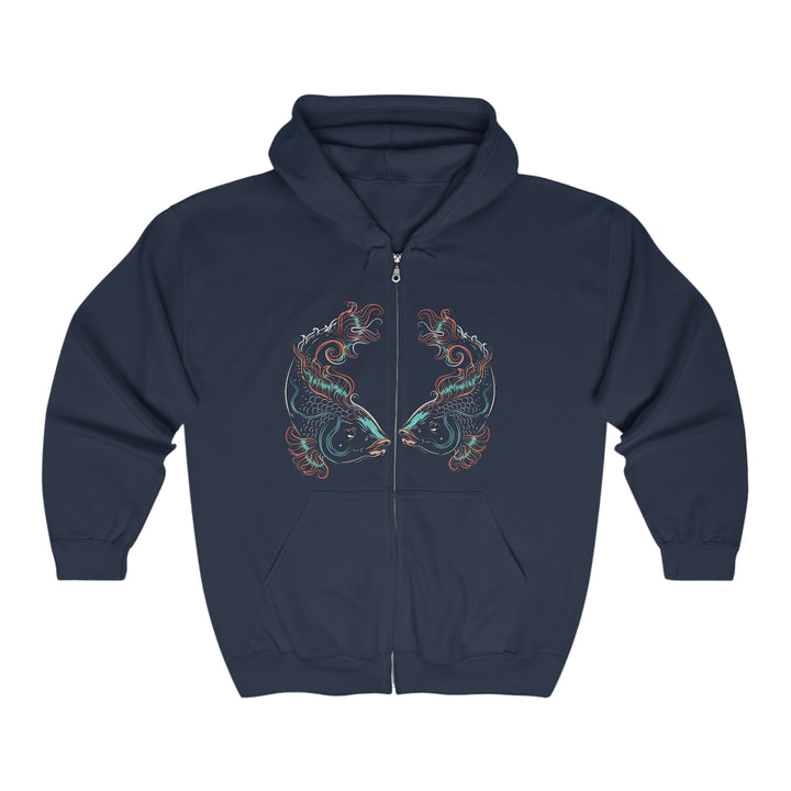 Written in the Stars Unisex Full Zip Hooded Sweatshirt - Pisces