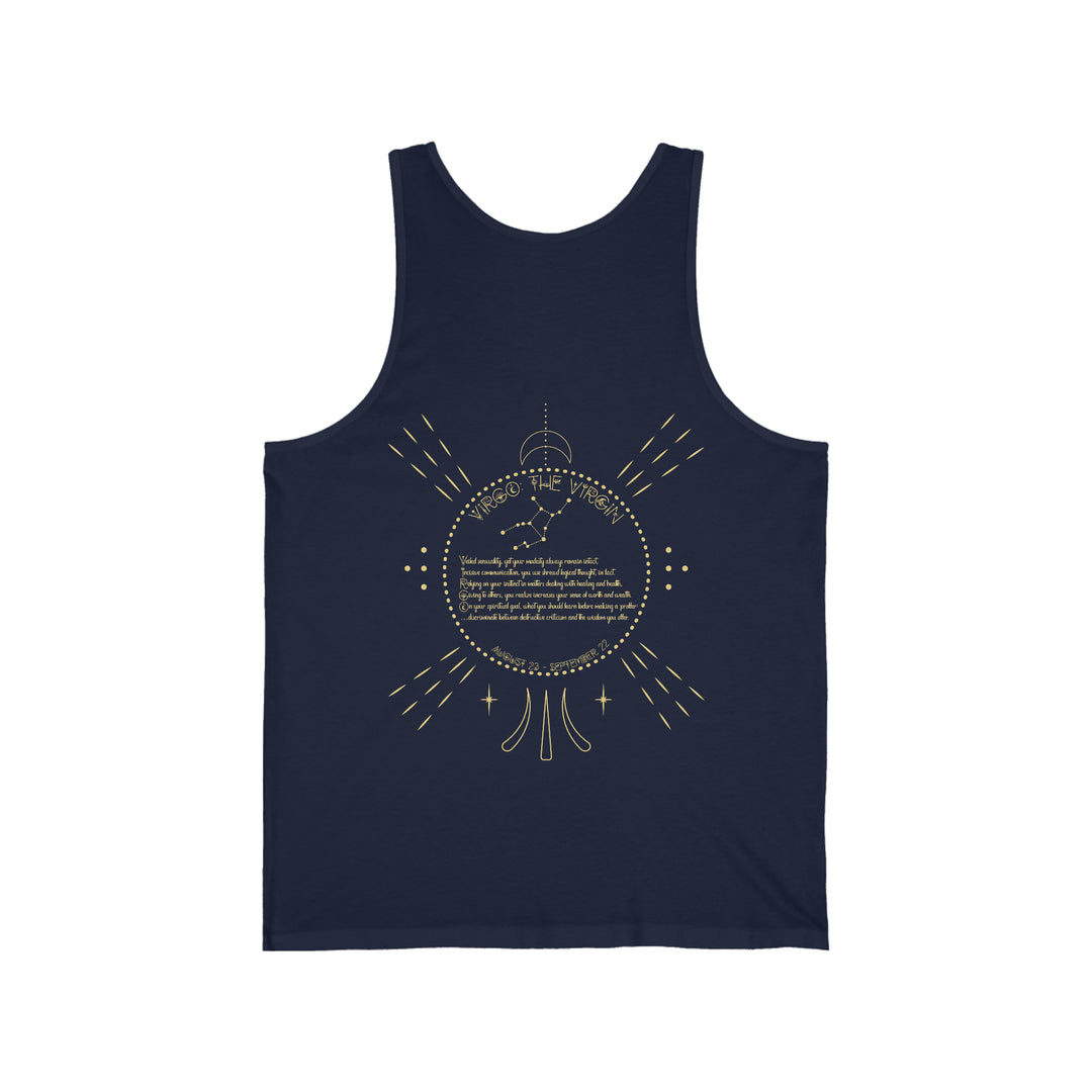Written in the Stars Unisex Jersey Tank - Virgo