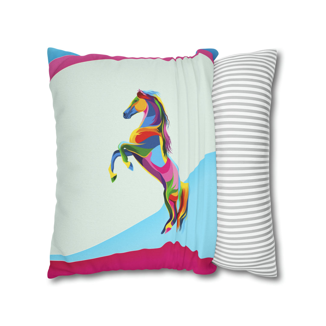 Namesakes Pillow Case Cover - Vibrant Horse Design