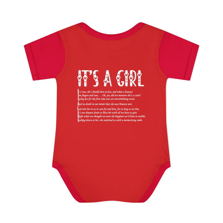 It's a Girl Acrostic Poem Baby Bodysuit - Ducky Design