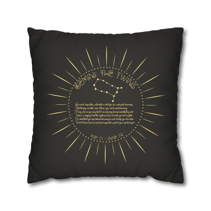 Written in the Stars Pillowcase/Cover Spelling Out "Gemini"