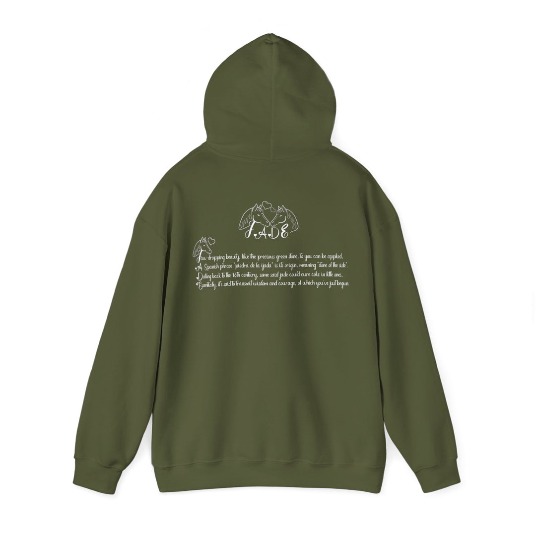 Namesakes, Personalized Acrostic Name Hoodie with Horse Graphic