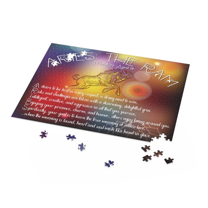 Aries Acrostic Poem Horoscope Puzzle - Beams