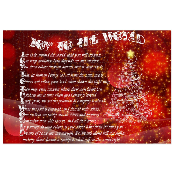 It's Just a Phrase Acrostic Poem Jigsaw Puzzle - Joy to the World