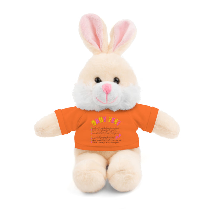 Baby Steps Stuffed Animals with Tee - Baby Feet - Pink Footprints