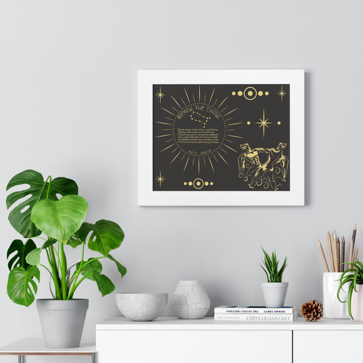 Written in the Stars Framed Acrostic Poem Print - Gemini