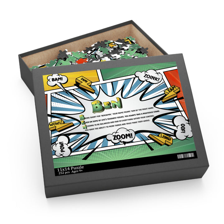 Namesakes Personalized Acrostic Name Poem Jigsaw Puzzle - Comic Style