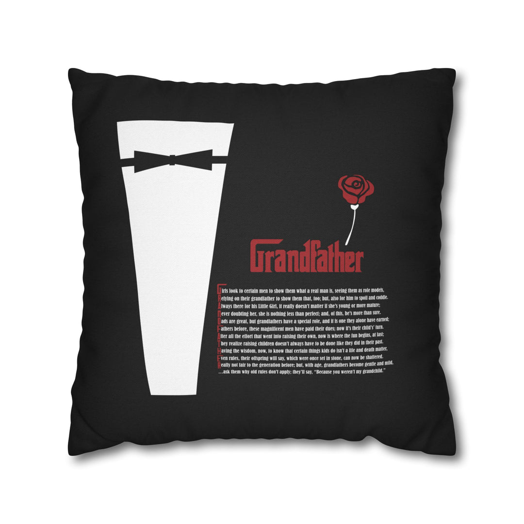 Grandfather Acrostic Poem Pillow Cover
