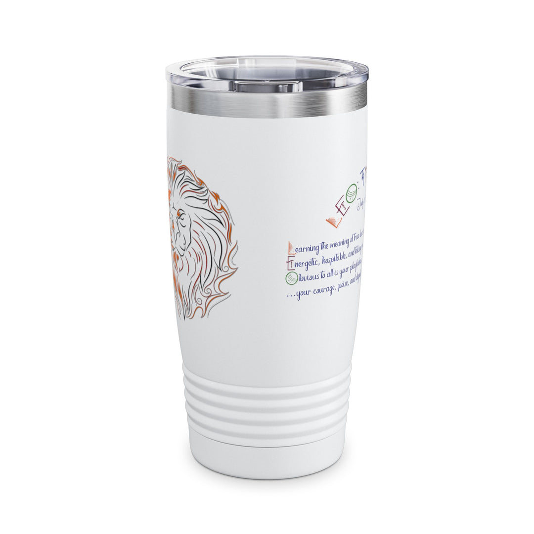 Leo Acrostic Poem Ringneck Tumbler - 20oz