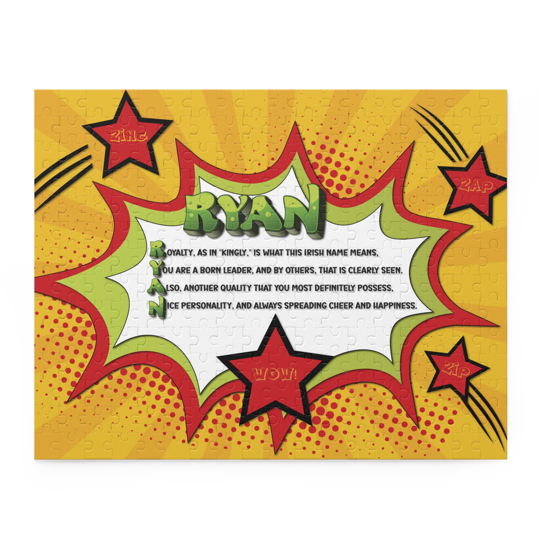 Namesakes Personalized Acrostic Name Poem Jigsaw Puzzle - Comic Style-Stars