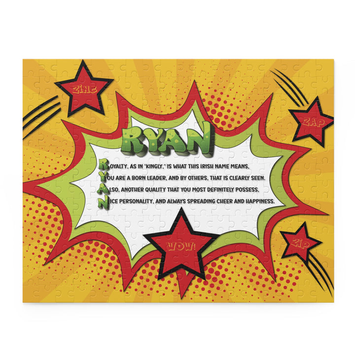 Namesakes Personalized Acrostic Name Poem Jigsaw Puzzle - Comic Style-Stars