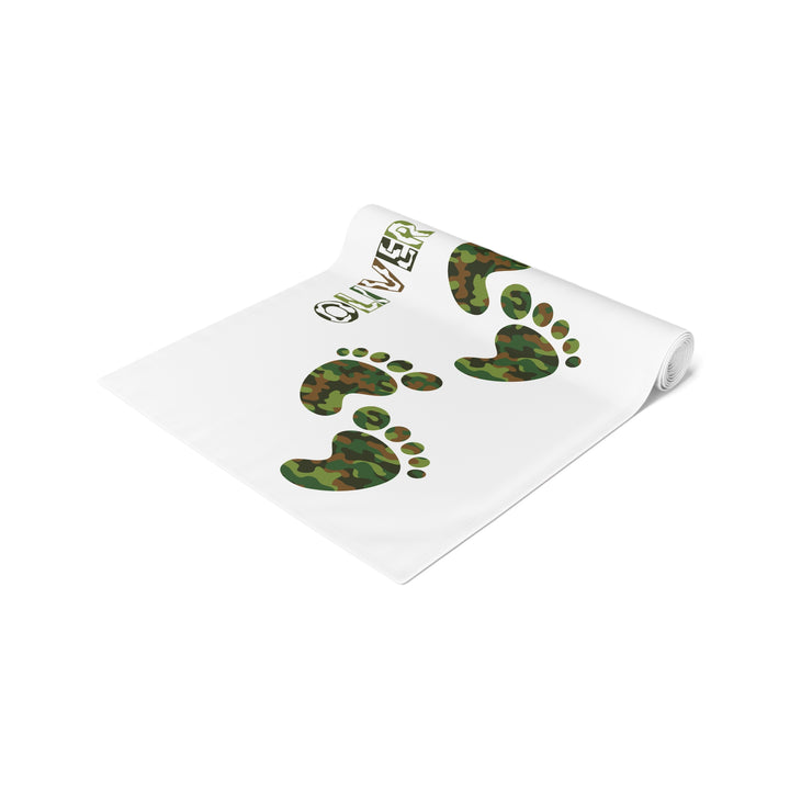 Baby Feet Table Runner - Camo - Personalized