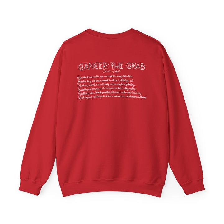 Cancer Acrostic Poem Astrology Sweatshirt - Unisex