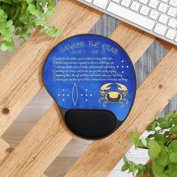 Written in the Stars Mouse Pad With Wrist Rest - Cancer