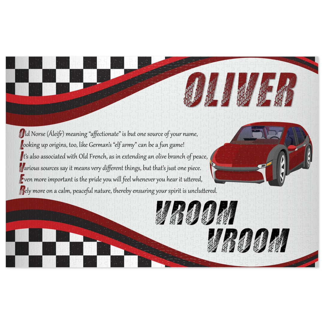 Namesakes Acrostic Poem Jigsaw Puzzle - Toy Cars