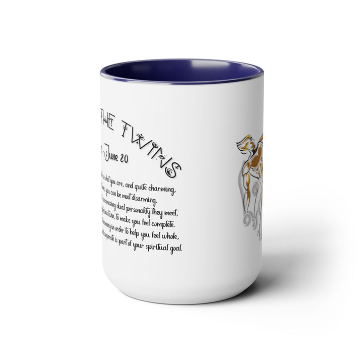 Gemini Two-Tone Coffee Mugs - 15oz