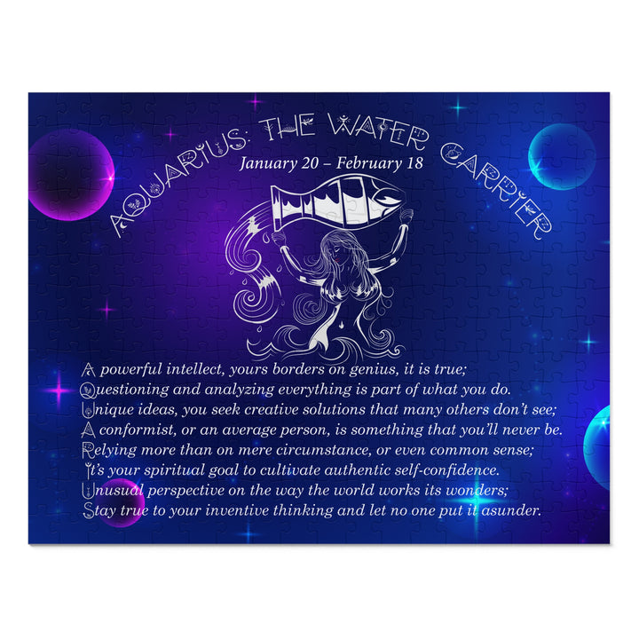 Aquarius Acrostic Poem Puzzle - Tin Box