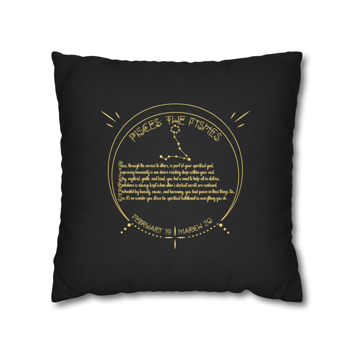 Written in the Stars Pillowcase/Cover Spelling Out "Pisces"