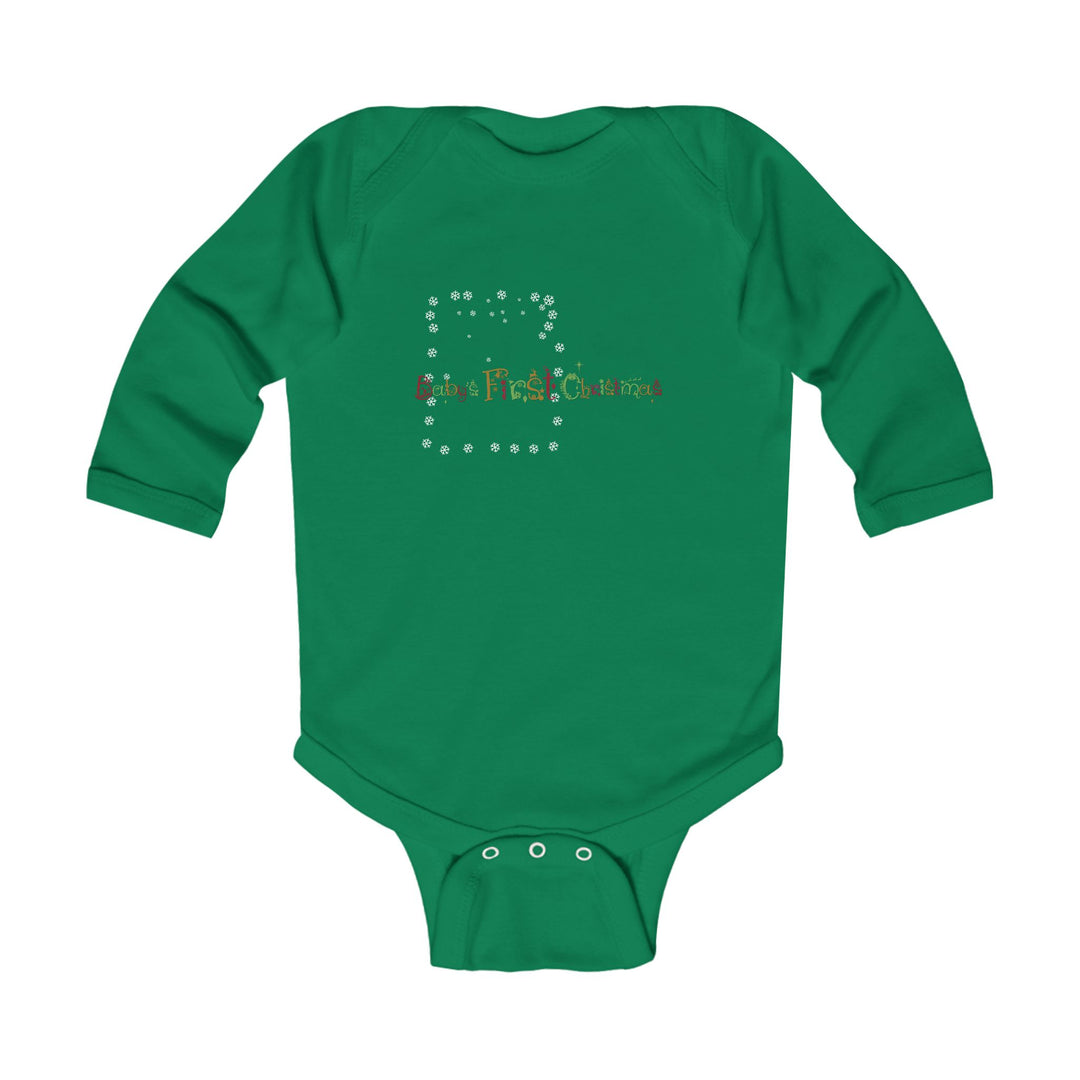 Baby’s First Christmas Acrostic Poem Infant Long Sleeve Bodysuit - Personalized