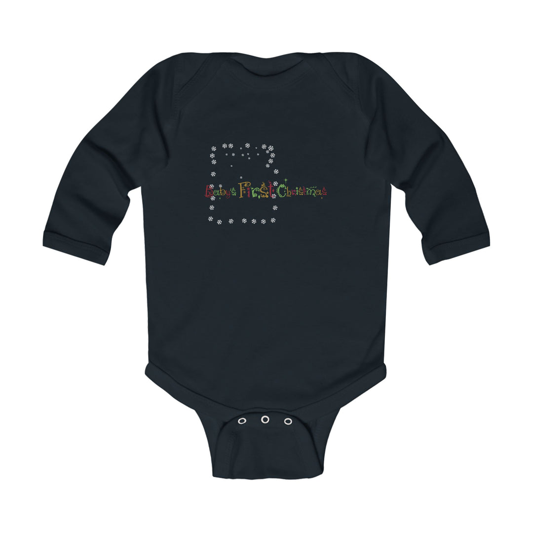 Baby’s First Christmas Acrostic Poem Infant Long Sleeve Bodysuit - Personalized