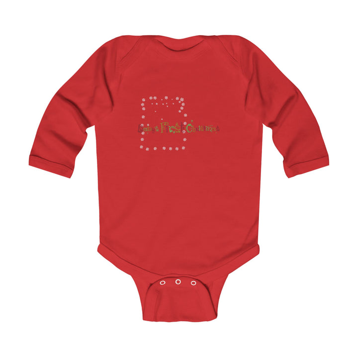 Baby’s First Christmas Acrostic Poem Infant Long Sleeve Bodysuit - Personalized