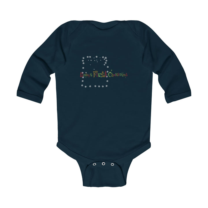 Baby’s First Christmas Acrostic Poem Infant Long Sleeve Bodysuit - Personalized