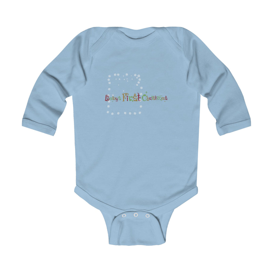 Baby’s First Christmas Acrostic Poem Infant Long Sleeve Bodysuit - Personalized