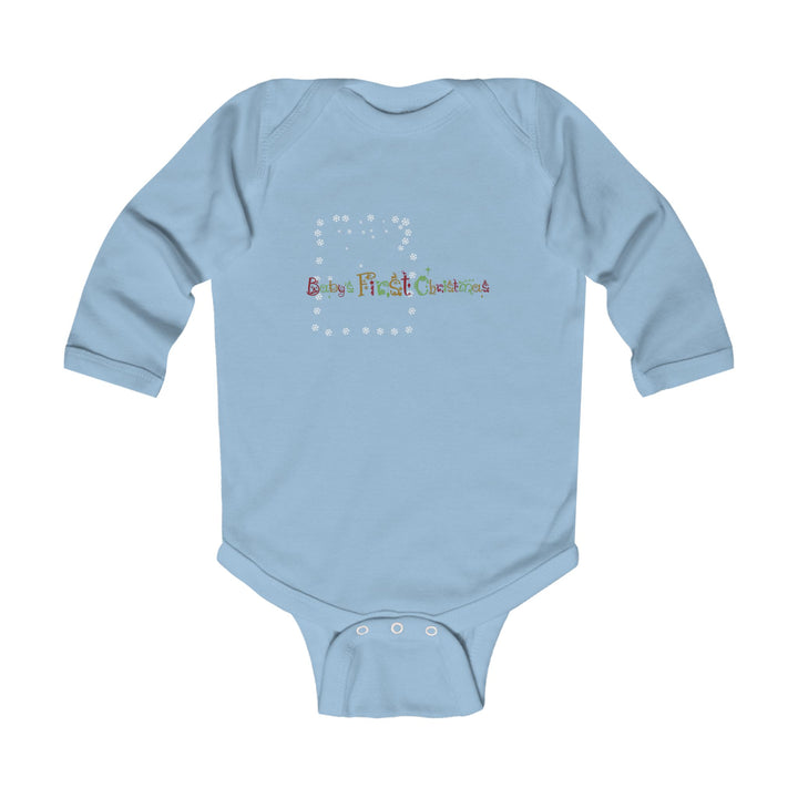 Baby’s First Christmas Acrostic Poem Infant Long Sleeve Bodysuit - Personalized