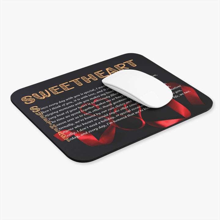 It's Just a Phrase Acrostic Poem Mouse Pad - "Sweetheart"