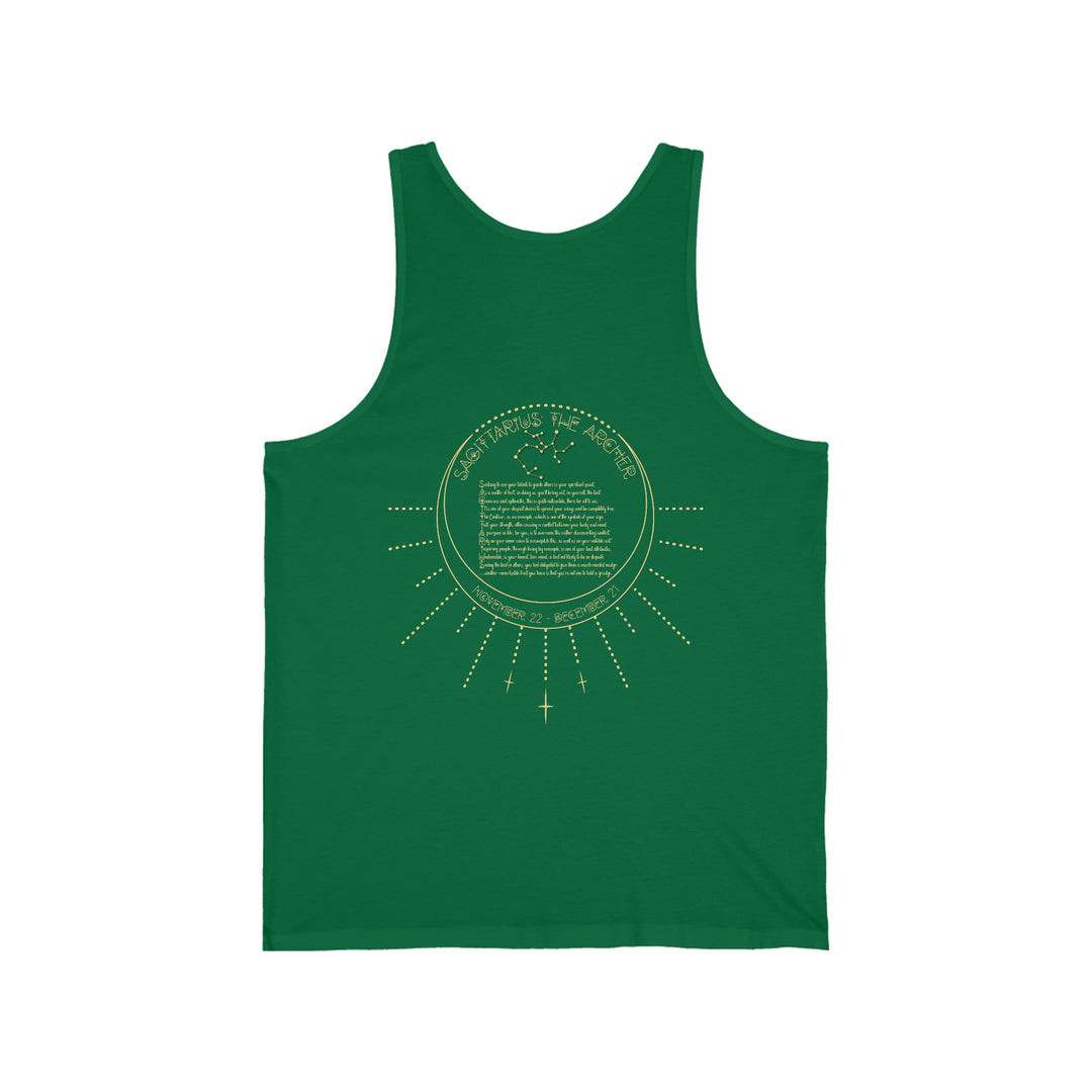 Written in the Stars Unisex Jersey Tank - Sagittarius