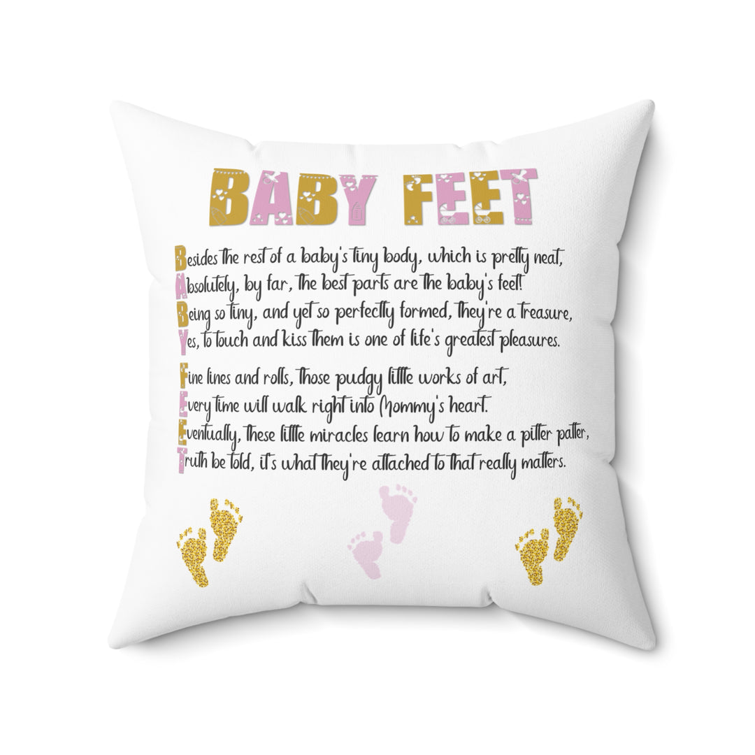 "Baby Feet" Acrostic Poem Pillow
