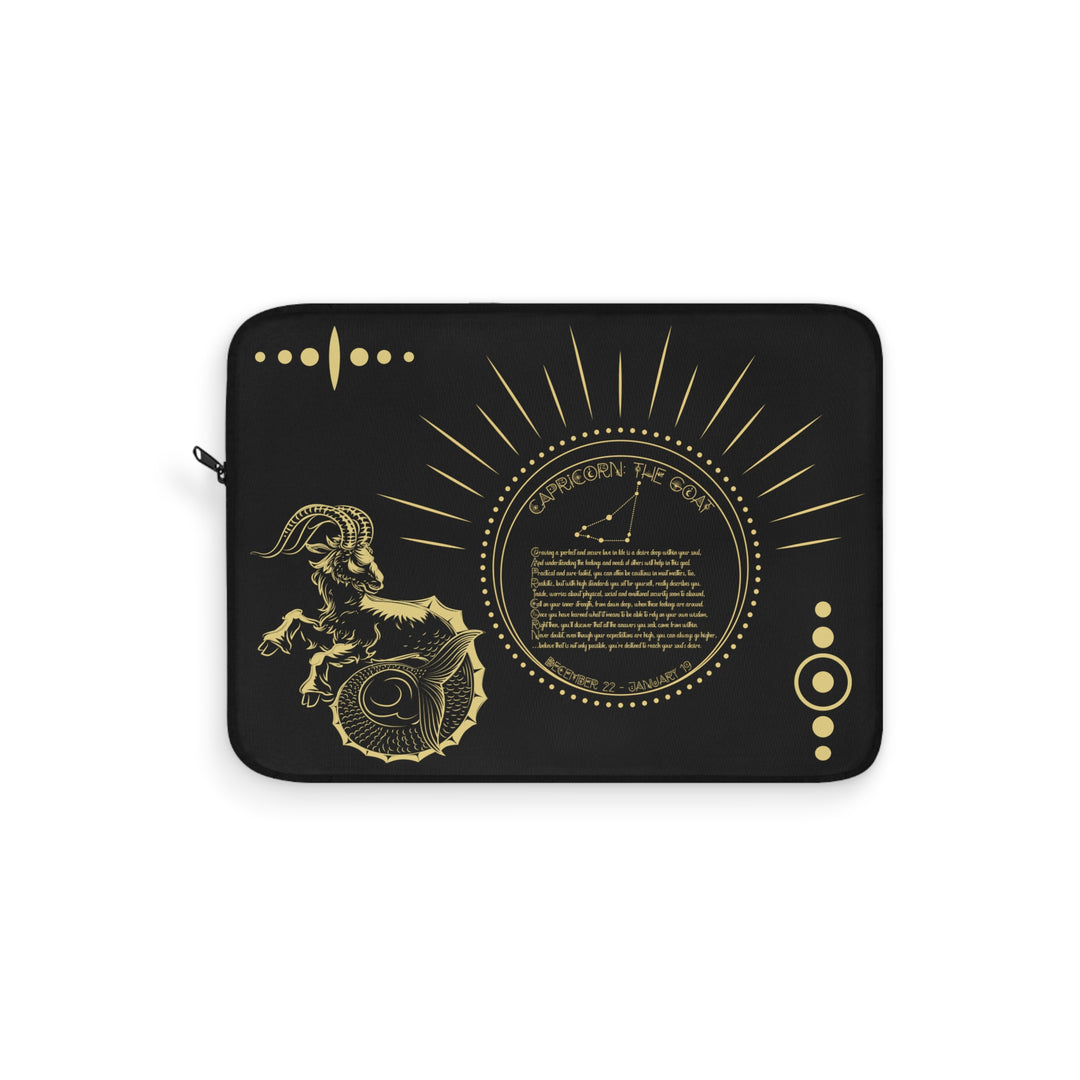 Capricorn Acrostic Poem Laptop Sleeve