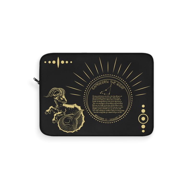 Capricorn Acrostic Poem Laptop Sleeve