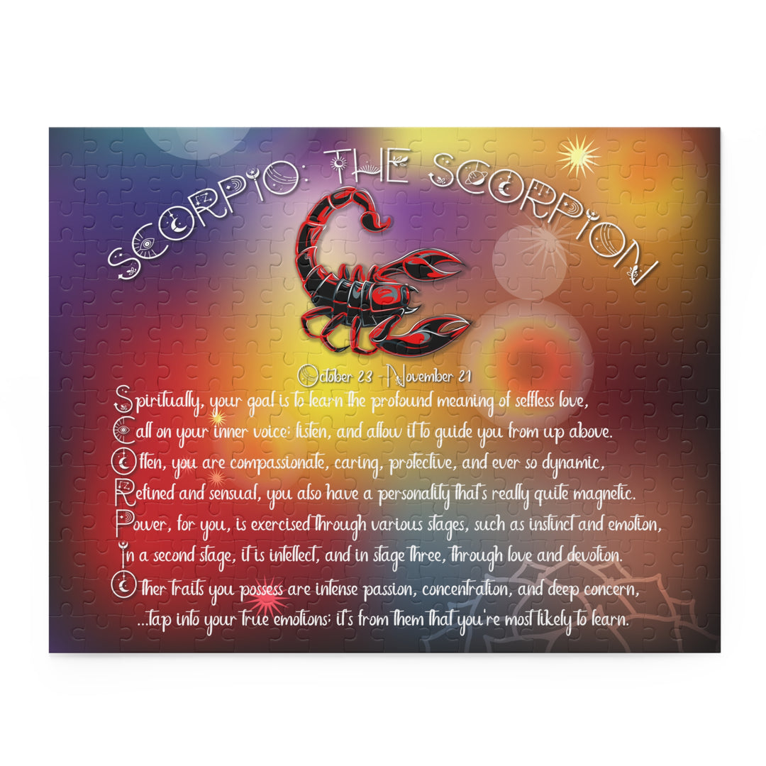 "Scorpio" Acrostic Horoscope Puzzle - Beams